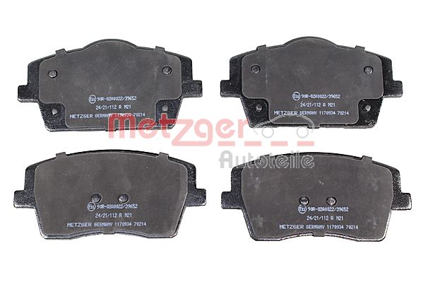 METZGER 1170934 GREENPARTS Bremsbelagsatz, Scheibenbremse